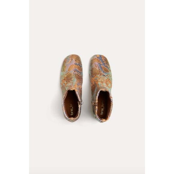 Forte Forte Chic Printed Snakeskin Leather Ankle Boots Caju Womens Size 41 US 9. - Picture 4 of 13